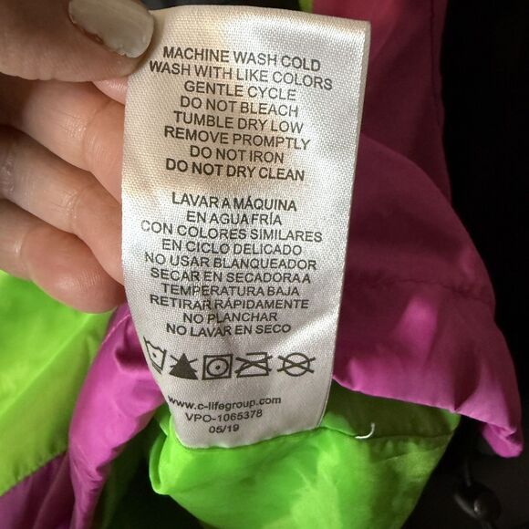 Chemistry NASA Lightweight 1/2 Zip Cropped Hooded Jacket Windbreaker Size M - Picture 7 of 8